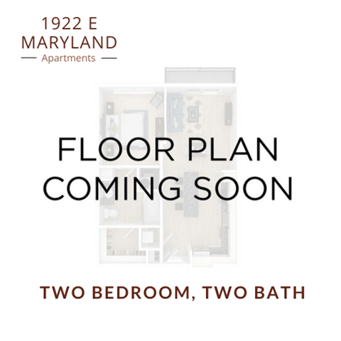 Floor plan for 2 beds, 2 baths, 1400 sqft